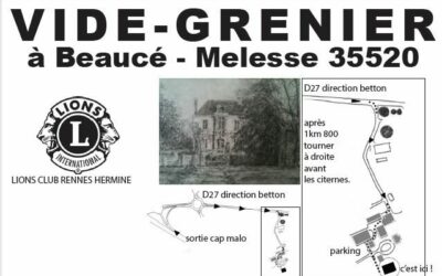 Braderie organisée par le Lions Club Rennes Hermine à Melesse
