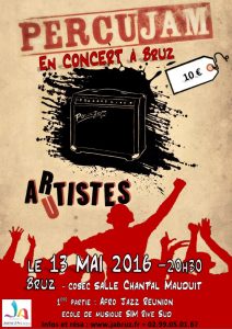 affiche percujam 13 mai BRUZ 1 1